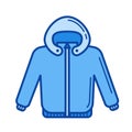 Baby coat line icon.