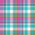 Baby color check fabric pixel texture seamless pattern Royalty Free Stock Photo