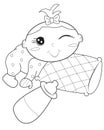 Baby coloring page