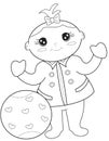 Baby coloring page