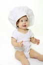 Baby with cook hat Royalty Free Stock Photo