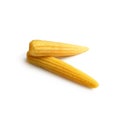 Baby corn isolate on white background Royalty Free Stock Photo