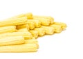 Baby corn isolated on white background Royalty Free Stock Photo