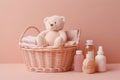 Baby cosmetic products. Generate Ai