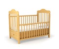 Baby cot isolated under