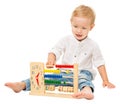 Baby Counting Abacus, Children Mathematic Education, Kid Clock Royalty Free Stock Photo