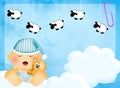 Baby counting sheep