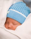 Baby in coverlet Royalty Free Stock Photo