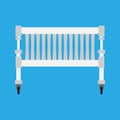 Baby cradle vector icon newbord. Child bed care cartoon cute white symbol. Toddler sleep pushchair carriage furniture Royalty Free Stock Photo