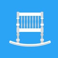 Baby cradle vector icon newbord. Child bed care cartoon cute white symbol. Toddler sleep pushchair carriage furniture Royalty Free Stock Photo