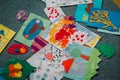 Baby crafts from play dough and paper