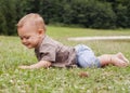 Baby crawling Royalty Free Stock Photo