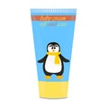 Baby cream tube with kids design