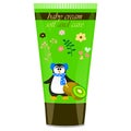 Baby cream tube with kids design