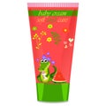 Baby cream tube with kids design