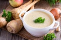 Baby cream vegetable soup Royalty Free Stock Photo