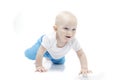 Baby creeping Royalty Free Stock Photo