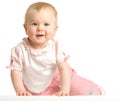 The baby creeps Royalty Free Stock Photo