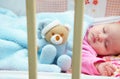 Baby in crib