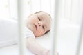 Baby in crib