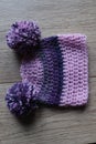 Baby crochet poncho and hat