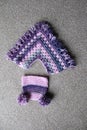 Baby crochet poncho and hat