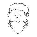 Baby cupid icon Royalty Free Stock Photo