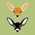 baby Deer head vector illustration style Flat Royalty Free Stock Photo