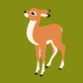 Baby deer vector style Flat Royalty Free Stock Photo
