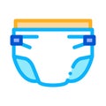 Baby Diaper Icon Vector Outline Illustration Royalty Free Stock Photo