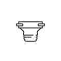 Baby diaper line icon