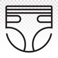 Baby diapers / adult diaper / nappy flat icon for apps and websites