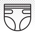 Baby diapers / adult diaper / nappy flat icon for apps and websites