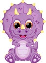 Baby dinosaur cartoon Royalty Free Stock Photo