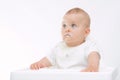 Baby with dirty face Royalty Free Stock Photo