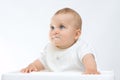 Baby with dirty face Royalty Free Stock Photo