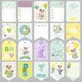 Baby Dog Tags. Baby Banners. Scrapbook Labels. Cute Cards