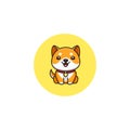 Baby Doge Coin BABYDOGE icon isolated on white background