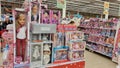 Baby dolls for sale in a supermarket