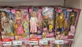 Baby dolls for sale in a supermarket