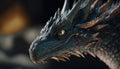 Baby Dragon closeup shot, generative AI