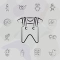 Baby dresses concept line icon. Universal set of maternity for website design and development, app development Royalty Free Stock Photo