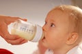 Baby drinking milk