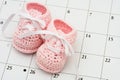 Baby Due Date Royalty Free Stock Photo