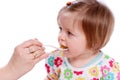 Baby eats Royalty Free Stock Photo