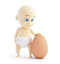 Baby egg Royalty Free Stock Photo