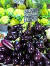 Baby eggplants for sale Royalty Free Stock Photo