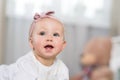 Baby eight months Royalty Free Stock Photo