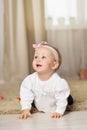 Baby eight months Royalty Free Stock Photo