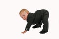 Baby executive exercise Royalty Free Stock Photo